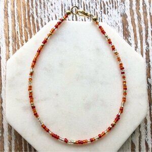 Sun Goddess Seed Bead Anklet